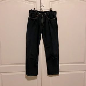 Levi 514 34x30 dark wash jeans - gently used
